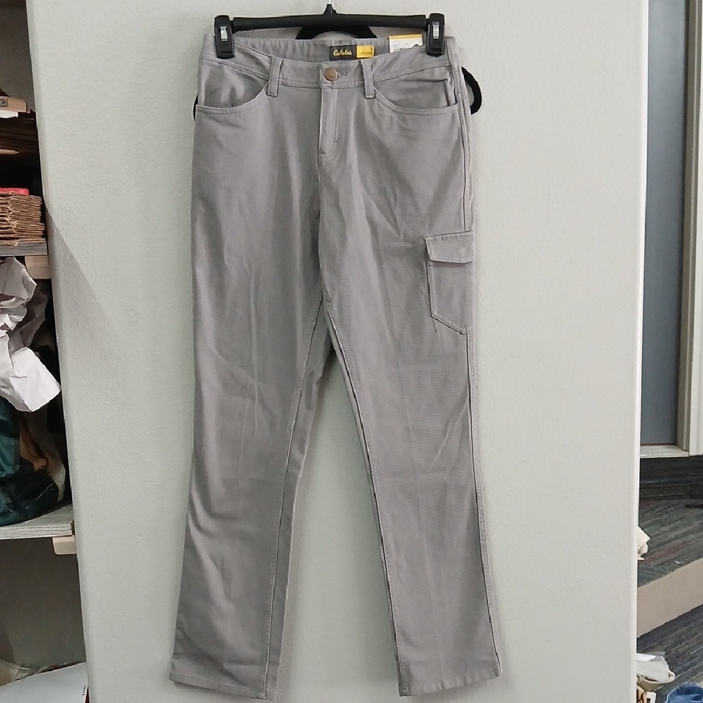 Nwt Cabela's Gray Toughwear Straight Leg Women's Jeans Size 6 Long